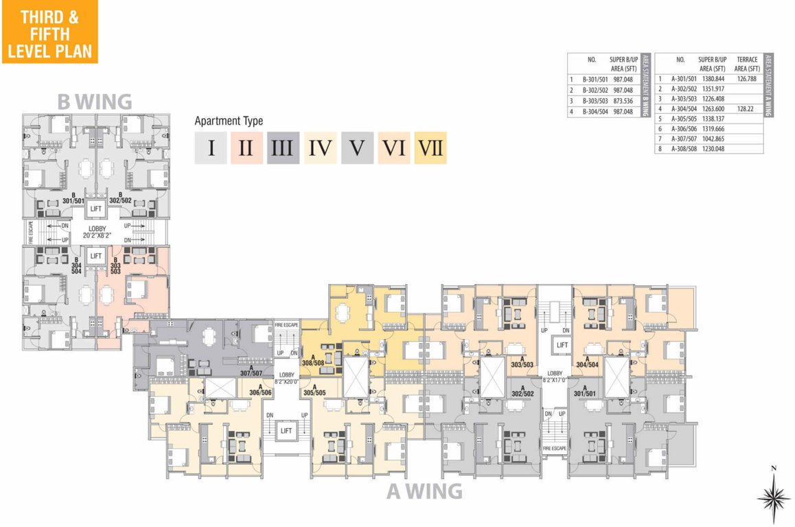  imperial A And B Cluster Plan from 3rd to 5th Floor
