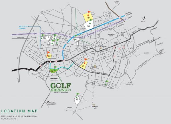  golf-green Location Plan