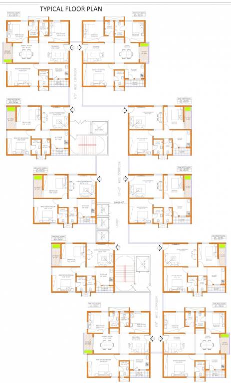  sarvani apartments Cluster Plan