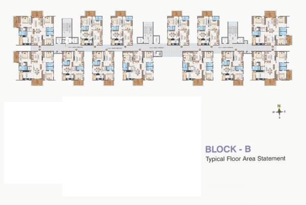  sunnyside Block B Cluster Plan for typical Floor