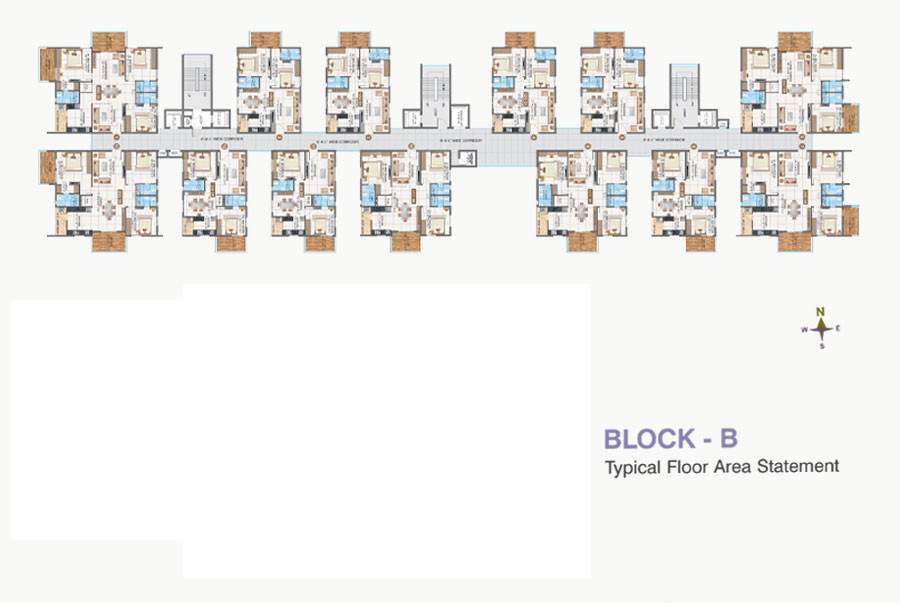  sunnyside Block B Cluster Plan for typical Floor