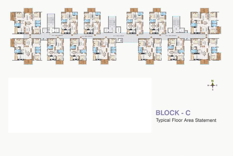 sunnyside Block C Cluster Plan for typical Floor