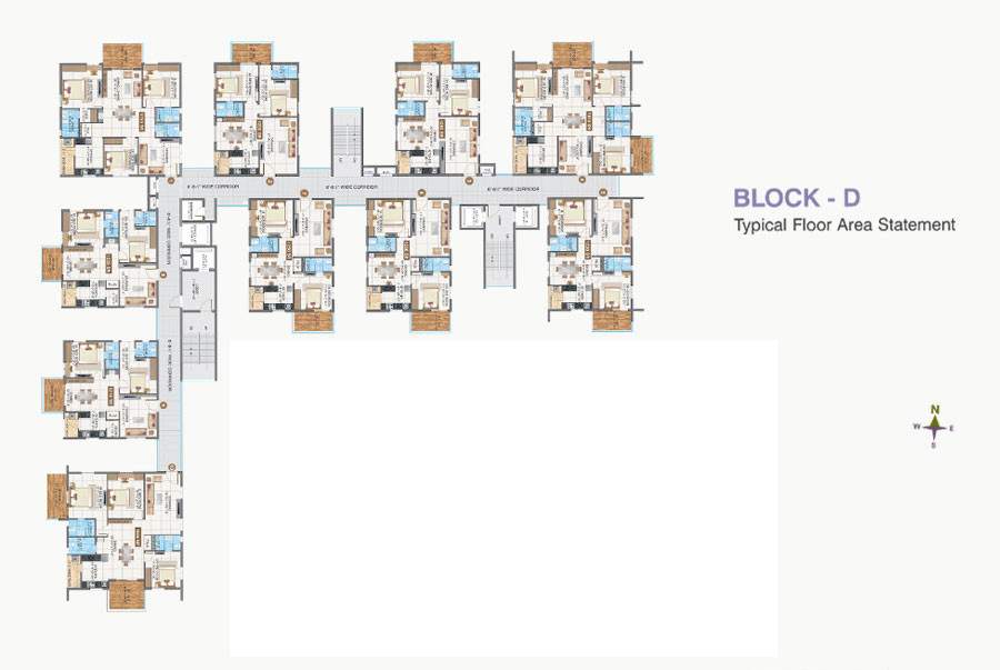  sunnyside Block D Cluster Plan for typical Floor