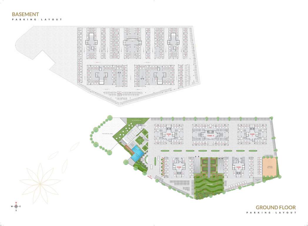  sanskar sanidhya Block A B C D E Cluster Plan for ground Floor