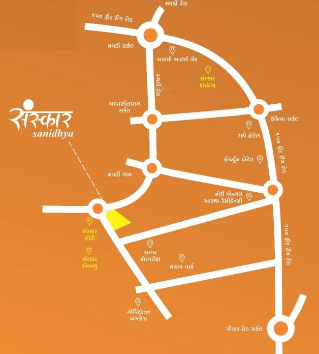 sanskar sanidhya Location Plan