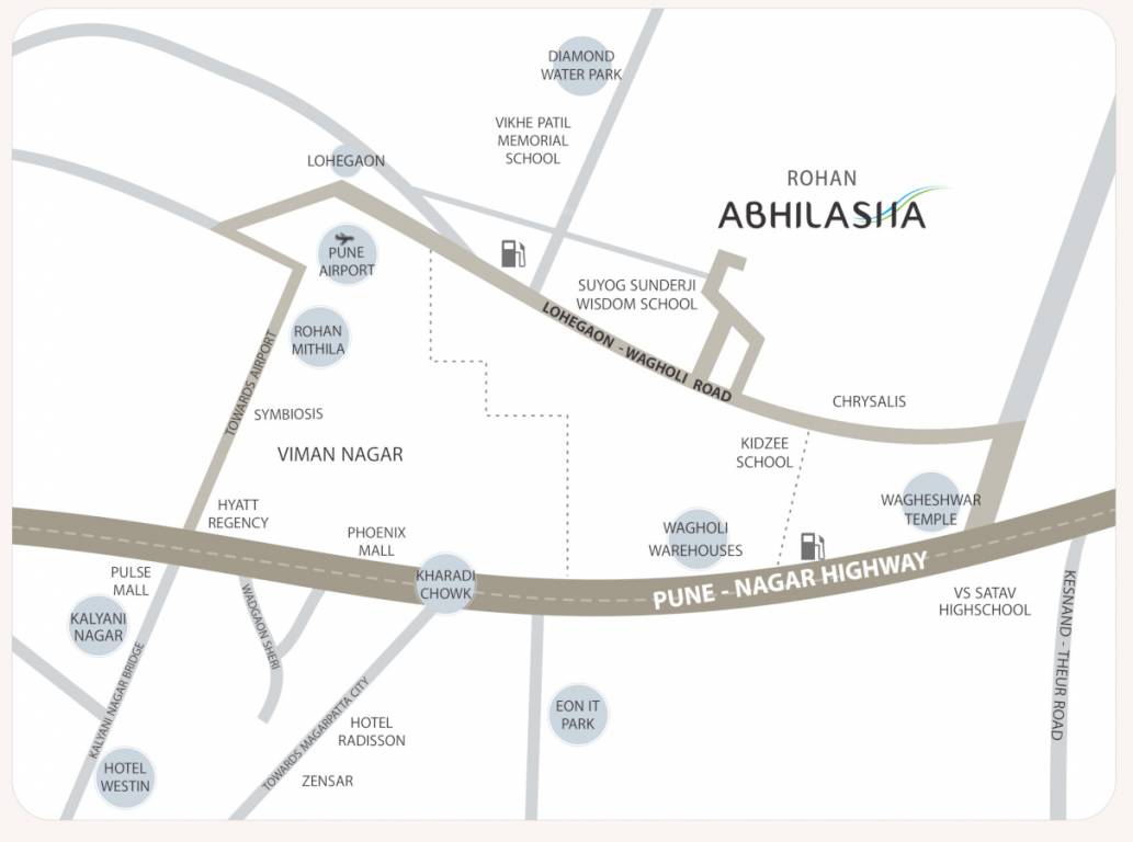 abhilasha 2 wing a Location Plan