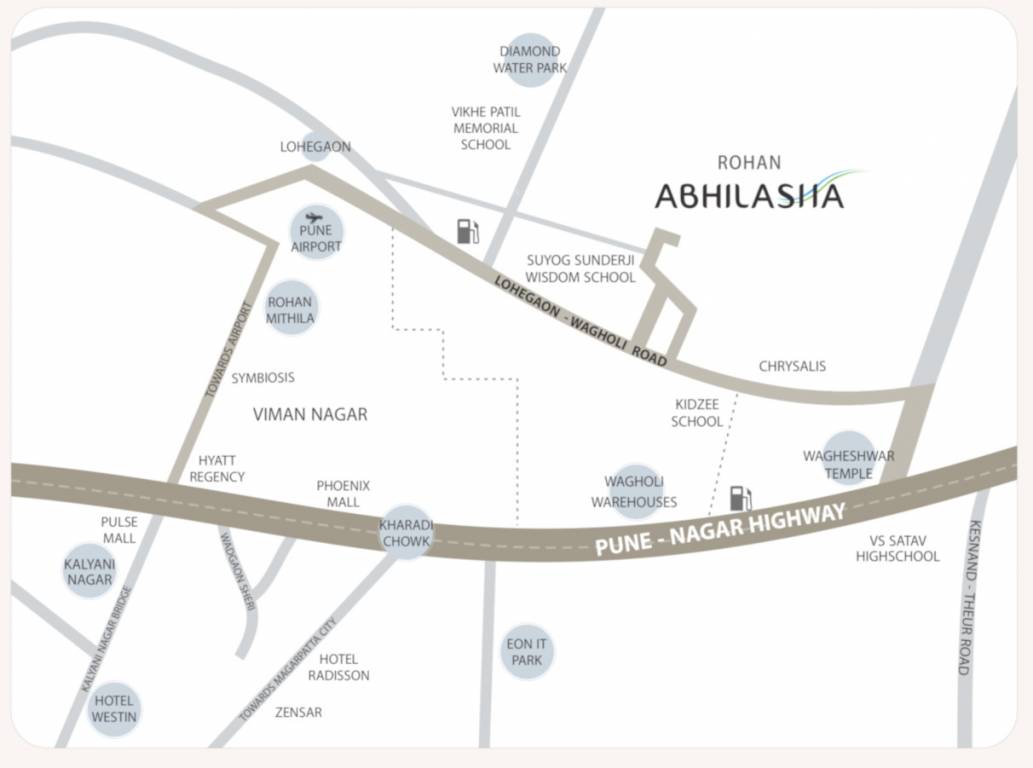 abhilasha 2 wing b Location Plan