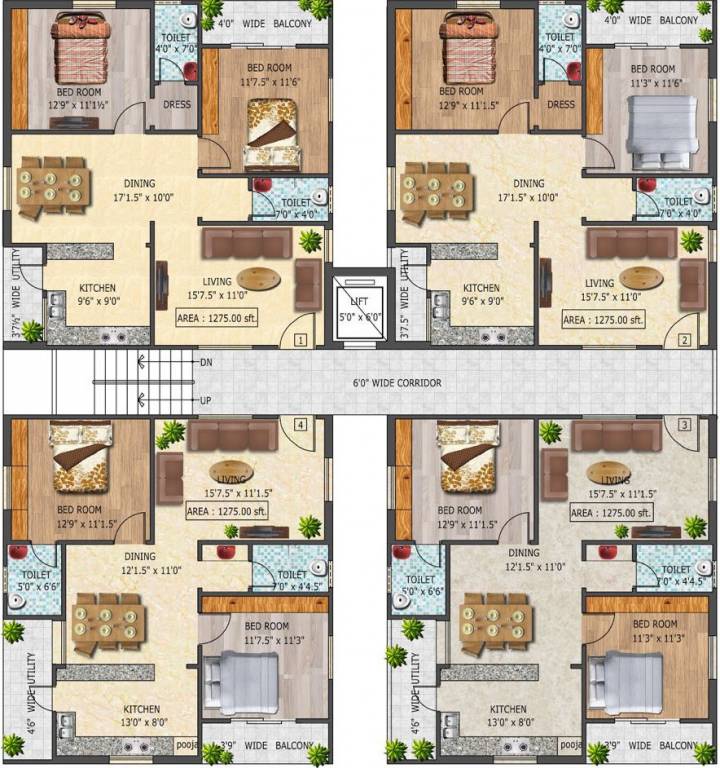  excellence and elegance Elegance Typical Cluster Plan