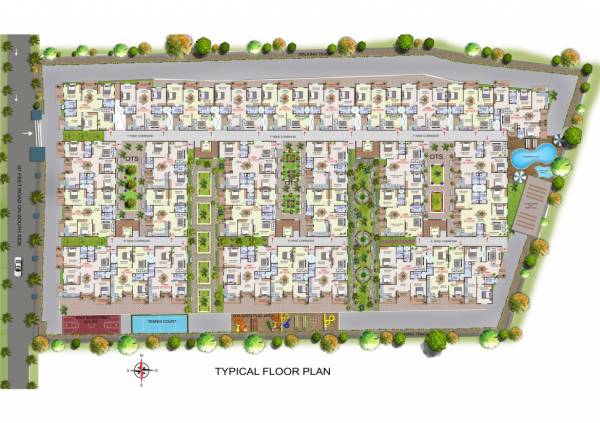  dwaraka-trinity Dwaraka Trinity Cluster Plan for Typical Floor