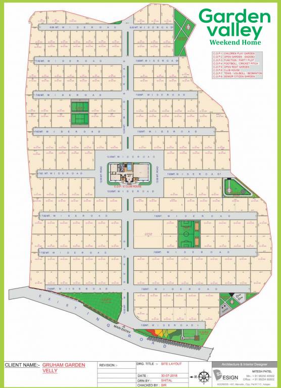 garden valley Layout Plan