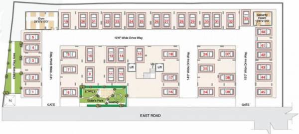  sai-residency Cluster Plan For Ground Floor