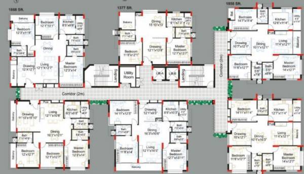  fortune-fields-gardenia Olive Floor Cluster Plan