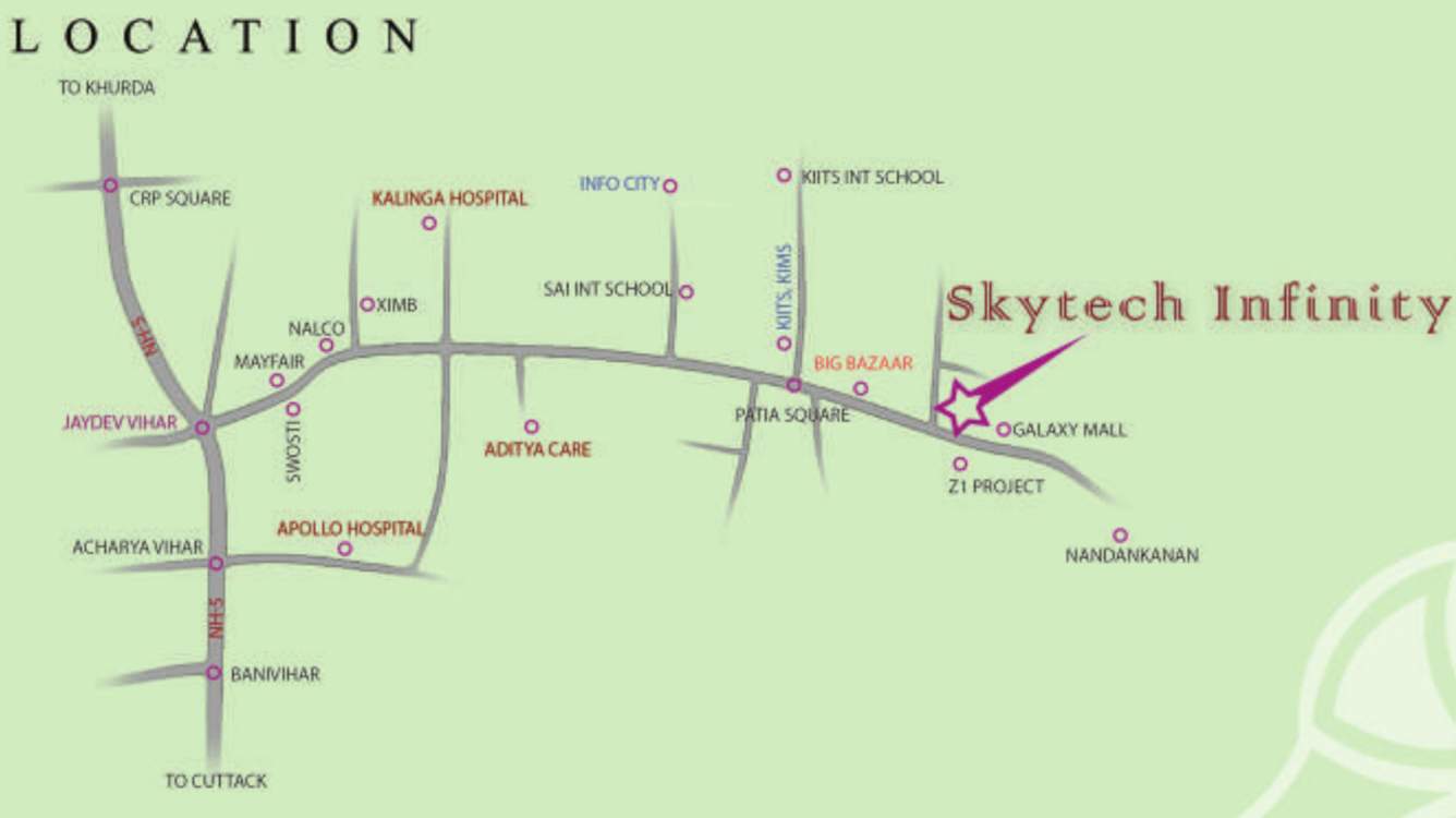  infinity Location Plan