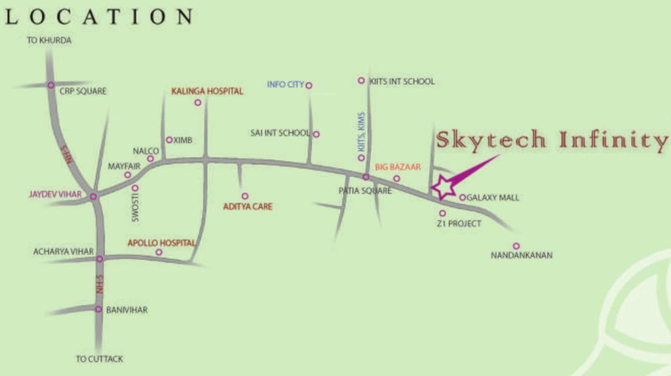  infinity villa Location Plan