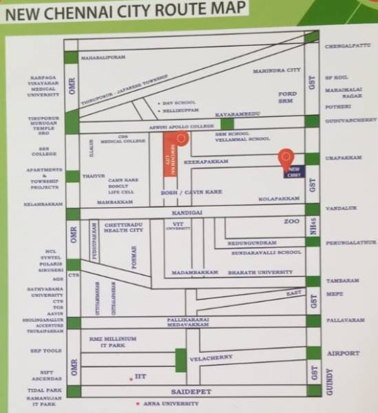  new-chennai-city Location Plan