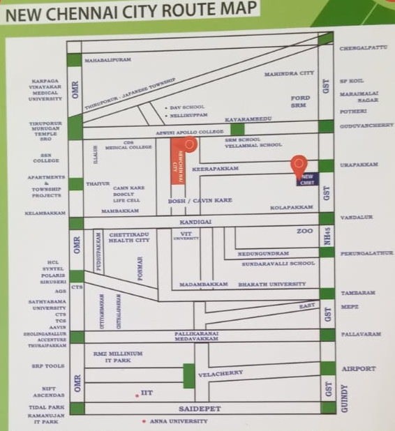  new chennai city Location Plan