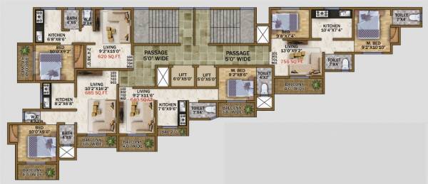  sudam-residency-1 Sudam Residency Typical 1 Cluster Plan