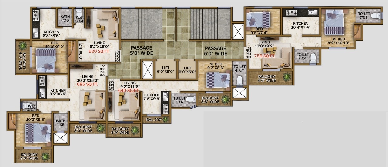  sudam residency 1 Sudam Residency Typical 1 Cluster Plan