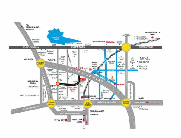  kollur-cyber-county Location Plan
