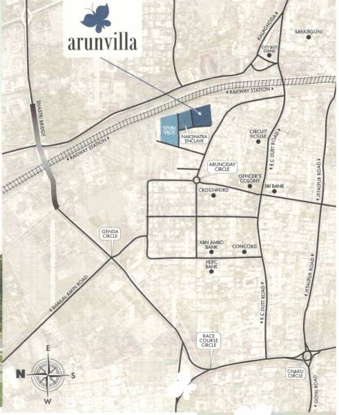  arun-villa Location Plan