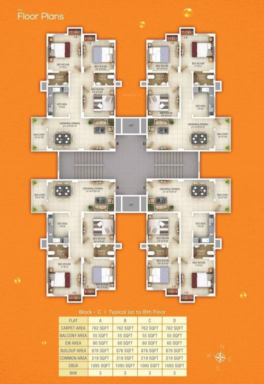  millenium garden Cluster Plan