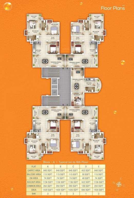  millenium garden Cluster Plan