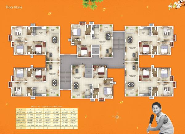 Cluster Plan millenium-garden Cluster Plan