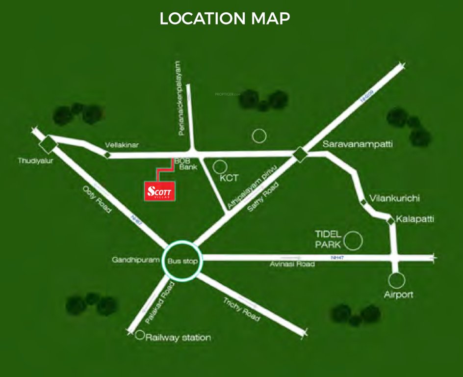  scott villas Location Plan