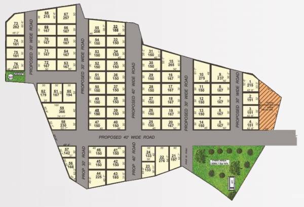  homes Layout Plan
