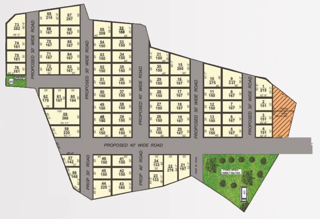  homes Layout Plan