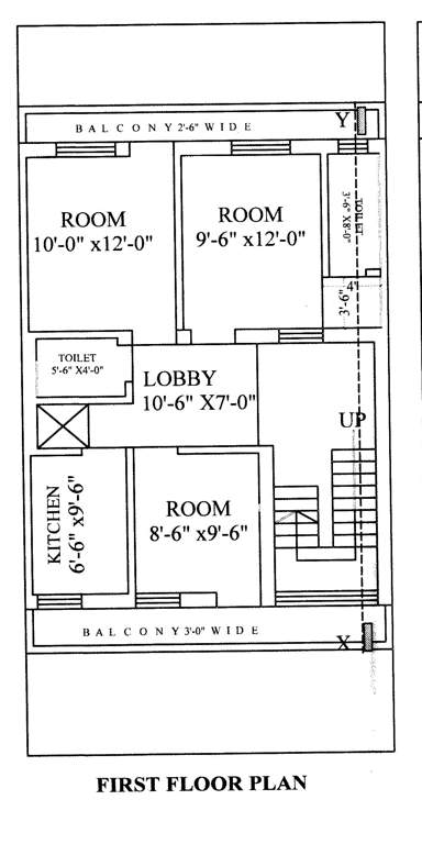  valley phase 1 Block 3 Cluster Plan from ground to 1st Floor