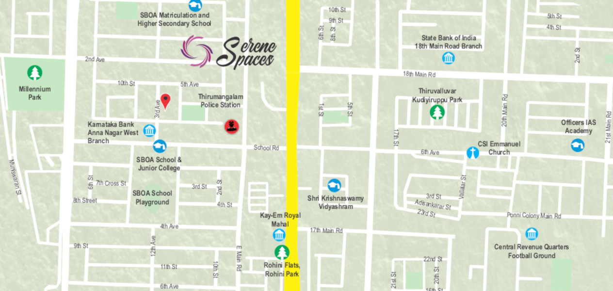  serene spaces Location Plan