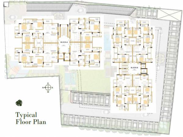  the-palm Block A and B Cluster Plan for ground Floor