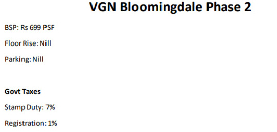 bloomingdale-phase-2 Construction Linked Payment (CLP) Payment Plan