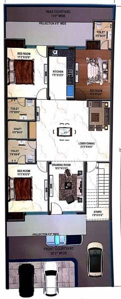 Hare Krishna Home 3 Cluster Plan for Typical Floor hare-krishna-home-3 Hare Krishna Home 3 Cluster Plan for Typical Floor