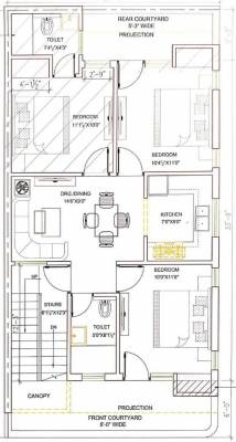  hare-krishna-home-4 Hare Krishna Home 4 Cluster Plan for Typical Floor