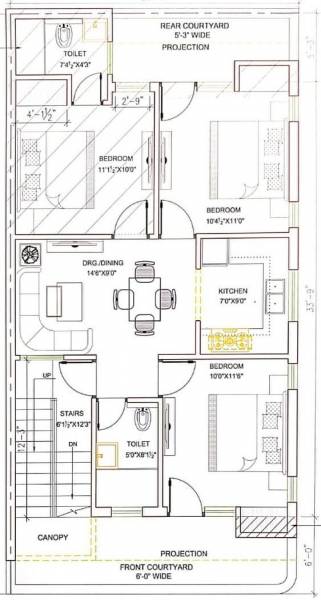 Hare Krishna Home 4 Cluster Plan for Typical Floor hare-krishna-home-4 Hare Krishna Home 4 Cluster Plan for Typical Floor