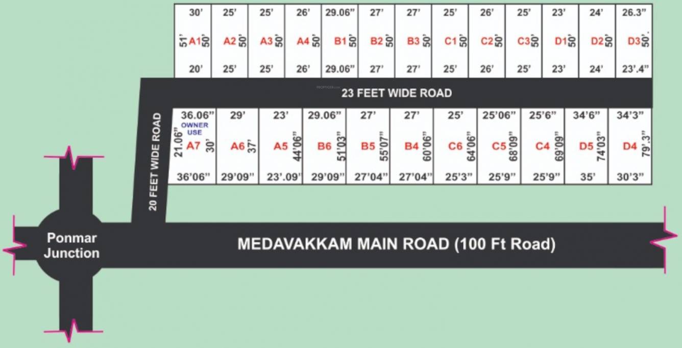  raj garden Layout Plan