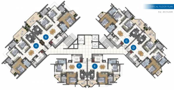 Cluster Plan From 3rd to 8th Floor oasis Cluster Plan From 3rd to 8th Floor