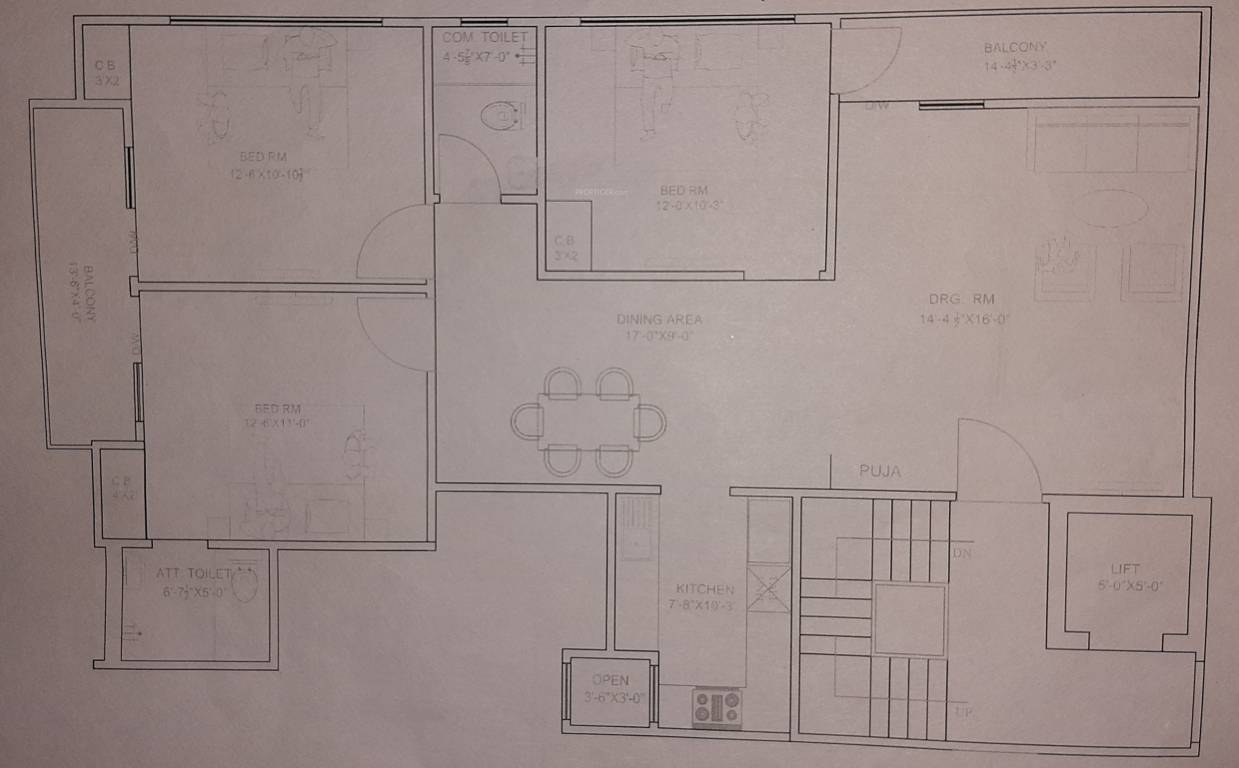 brothers homes 2 Cluster Plan for typical Floor