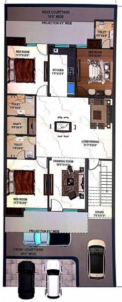 Hare Krishna Home 5 Cluster Plan for Typical Floor hare-krishna-home-5 Hare Krishna Home 5 Cluster Plan for Typical Floor