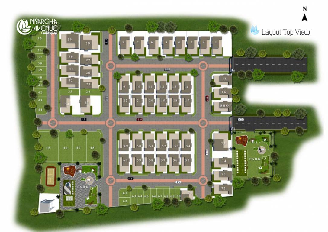  nisargha avenue Layout Plan