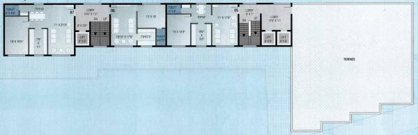 Block A+B Cluster Plan For 5th Floor heights Block A+B Cluster Plan For 5th Floor
