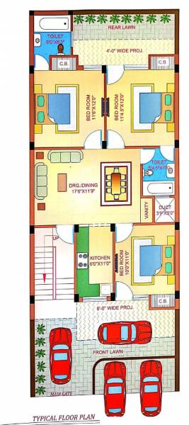Hare Krishna Home 7 Cluster Plan for Typical Floor krishna-home-7 Hare Krishna Home 7 Cluster Plan for Typical Floor