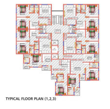 raj niwas Raj Niwas Cluster Plan for Typical Floor