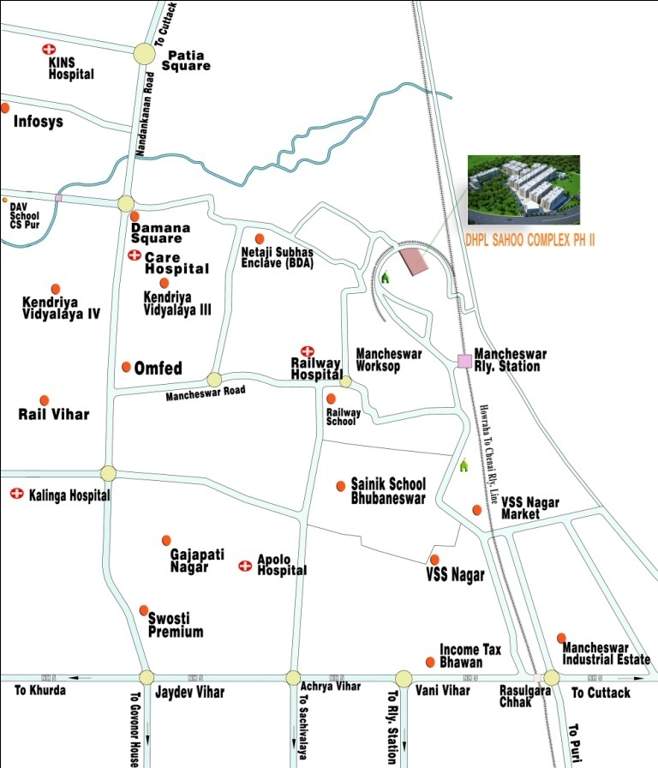  dhpl sahoo residency Location Plan