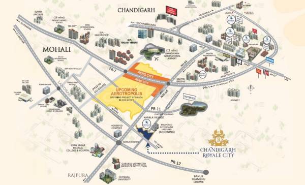  chandigarh-royale-city Location Plan
