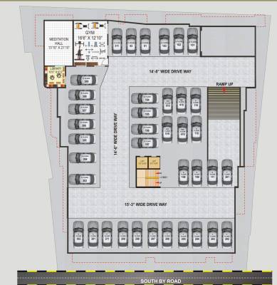  brundavan-residency Brundavan Residency Cluster Plan For Ground Floor