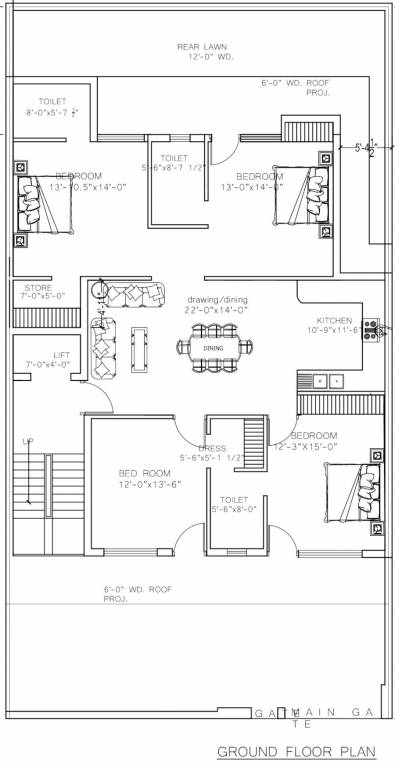  floor 4 Punit Floor 4 Cluster Plan for ground Floor