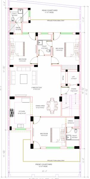 Punit Floor 7 Cluster Plan from 1st to 4th Floor floor-7 Punit Floor 7 Cluster Plan from 1st to 4th Floor